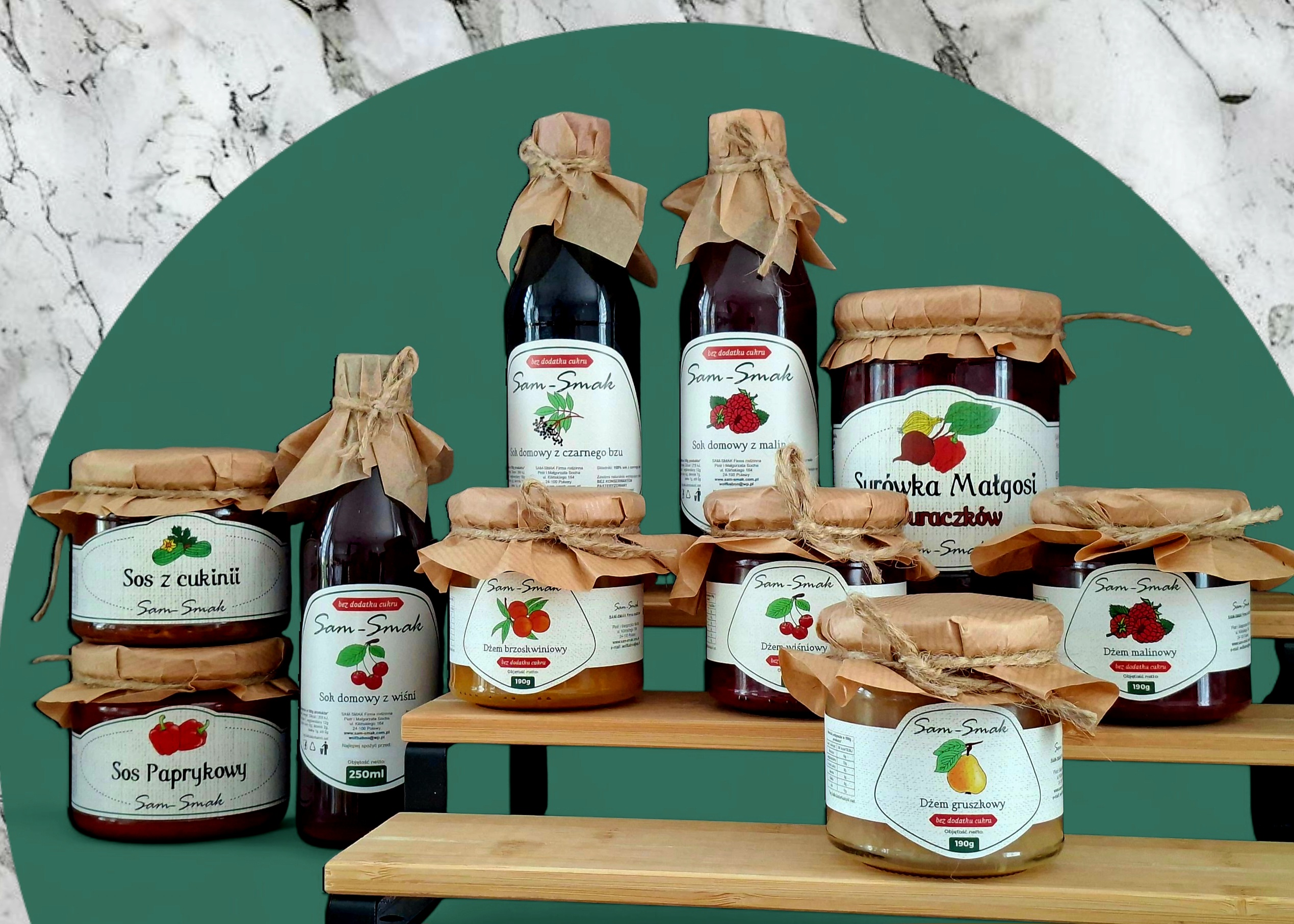 Sam-Smak w Pieczone&Wędzone – rodzinny smak lata - dżemy, soki, sosy i surówki