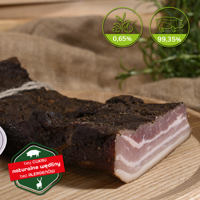 Boczek Dojrzewający Surowy Bez Cukru 300 g