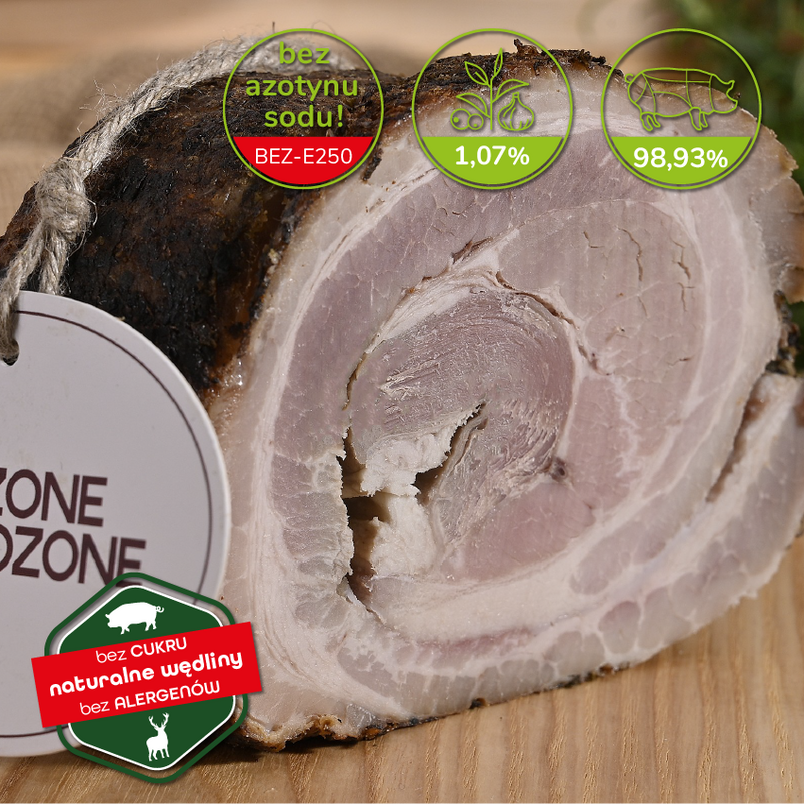 Boczek naturalny z pieca ok.300g