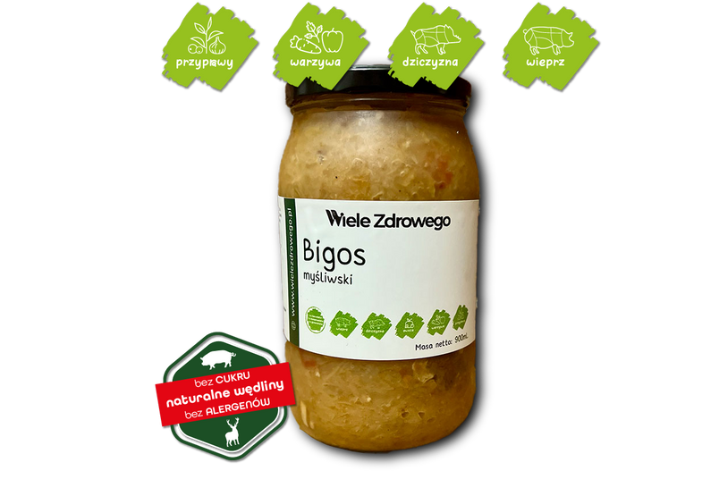 Bigos Myśliwski z Dzika z Borowikami 500ml