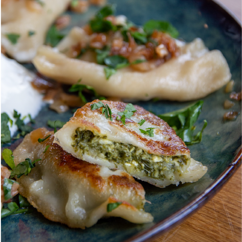 Pierogi ze szpinakiem i twarogiem 500g