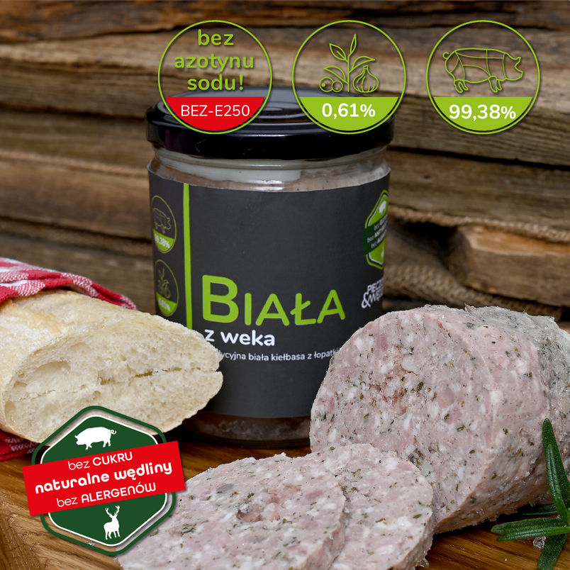 Biała z Weka (Kiełbasa w Słoiku) ~400g