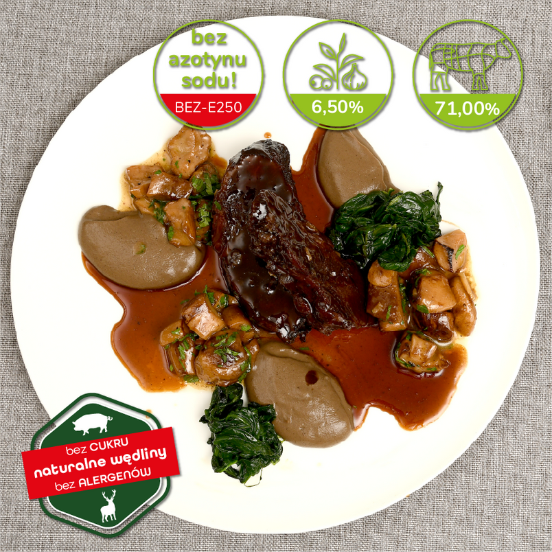 Policzki Wołowe Konfitowane według Roberta Sowy ok. 450 g