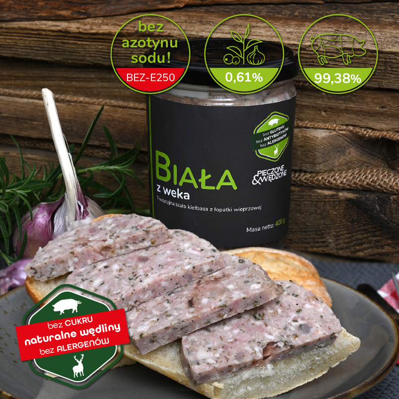 Biała z Weka (Kiełbasa w Słoiku) ~400g