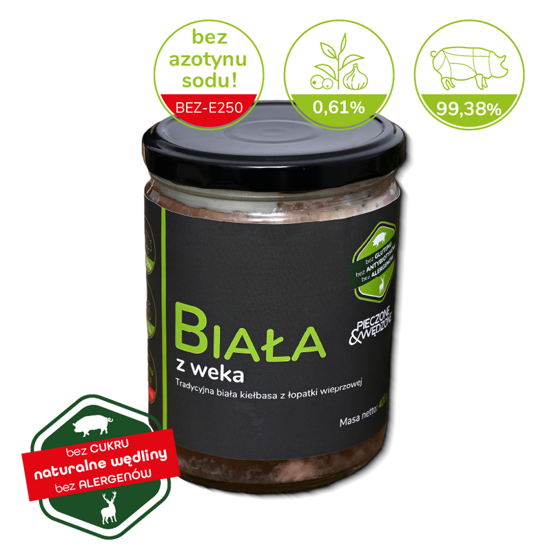 Biała z Weka (Kiełbasa w Słoiku) ~400g