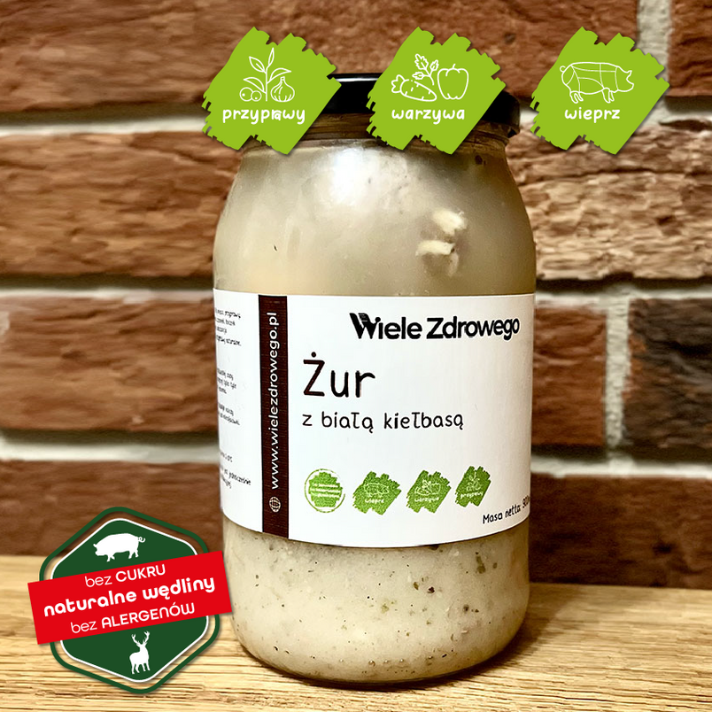 Żur z białą kiełbasą 720ml