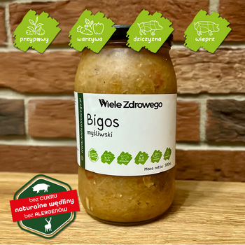 Bigos Myśliwski z Dzika z Borowikami 500ml